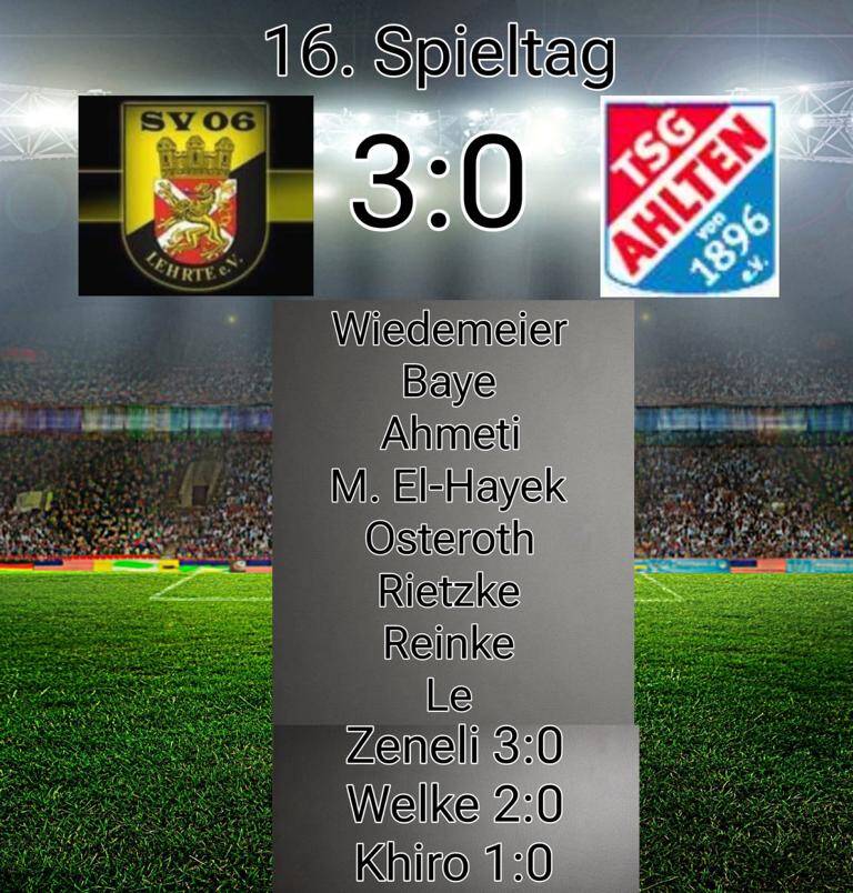 SV06 1. Herren gegen TSG Ahlten