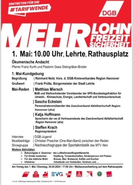 1. Mai - ©DGB Lehrte