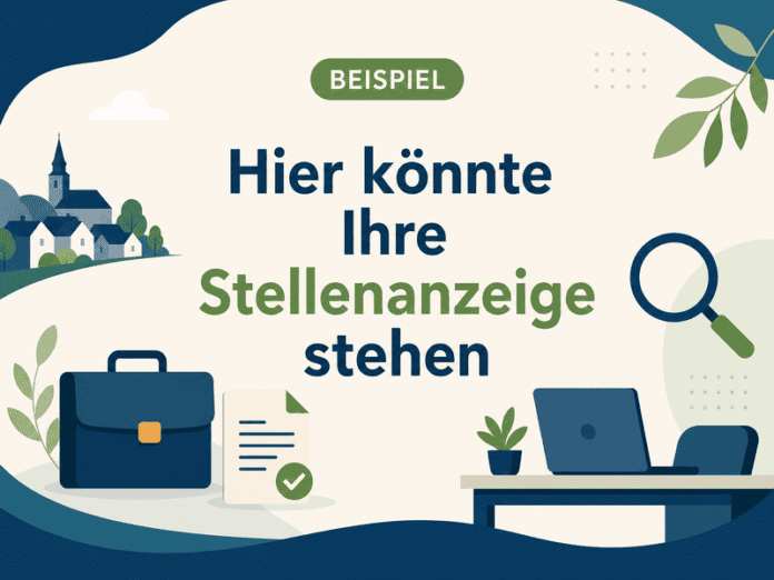 Plattzhalter-Stellenanzeeige