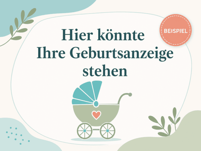platzhalter-Geburtsanzeige