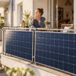 © KI - generiert - Eigener Solarstrom kann auch am Balkon beginnen.