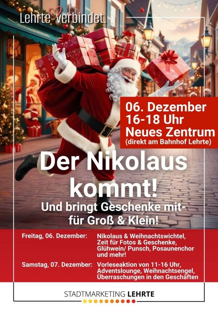 © Stadt Lehrte - Der Nikolaus kommt