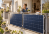 Wie neue Energie den Alltag entlasten kann © KI - generiert - Eigener Solarstrom kann auch am Balkon beginnen.