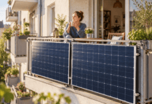 Wie neue Energie den Alltag entlasten kann © KI - generiert - Eigener Solarstrom kann auch am Balkon beginnen.